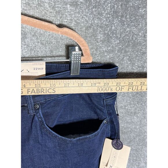 NYDJ Marilyn Straight Crop Jeans Women Size 22WP Blue Dark Wash Stretch Denim‎ - Picture 9 of 12